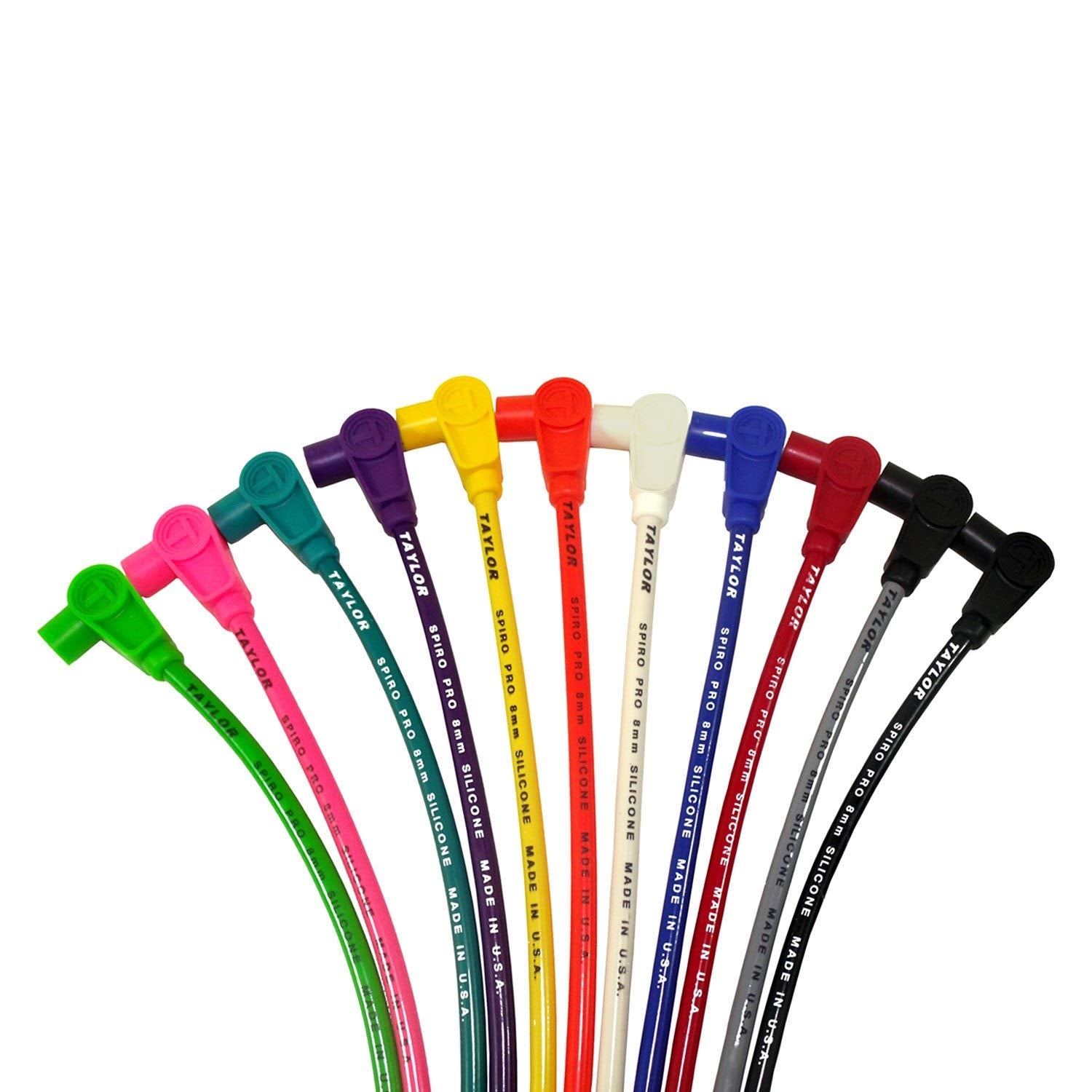 72061 Taylor Cable 8mm Spiro Pro black 180 10.625 inch