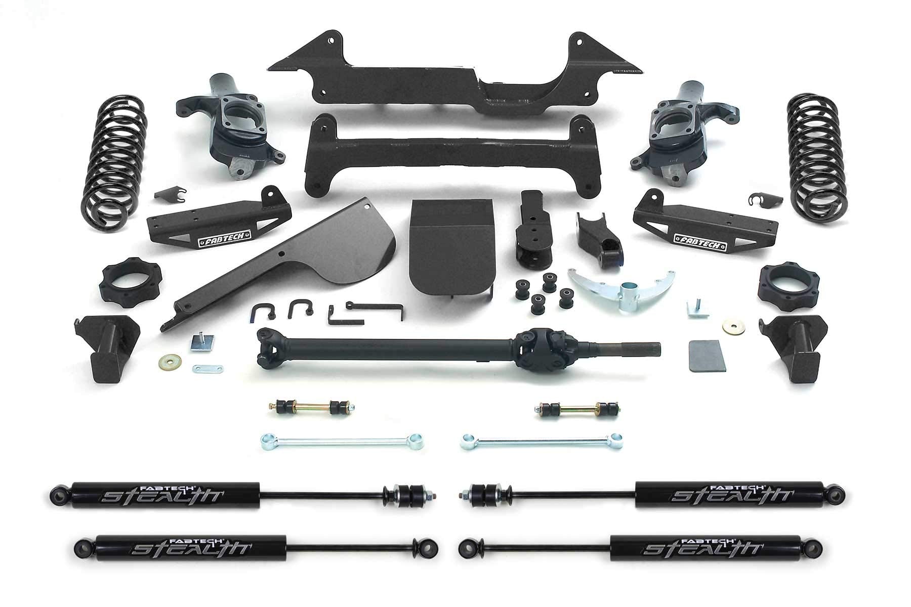 6" Lift Kit System Fabtech FTS27004BK Box 2 For Select Hummer H2 Vehicles