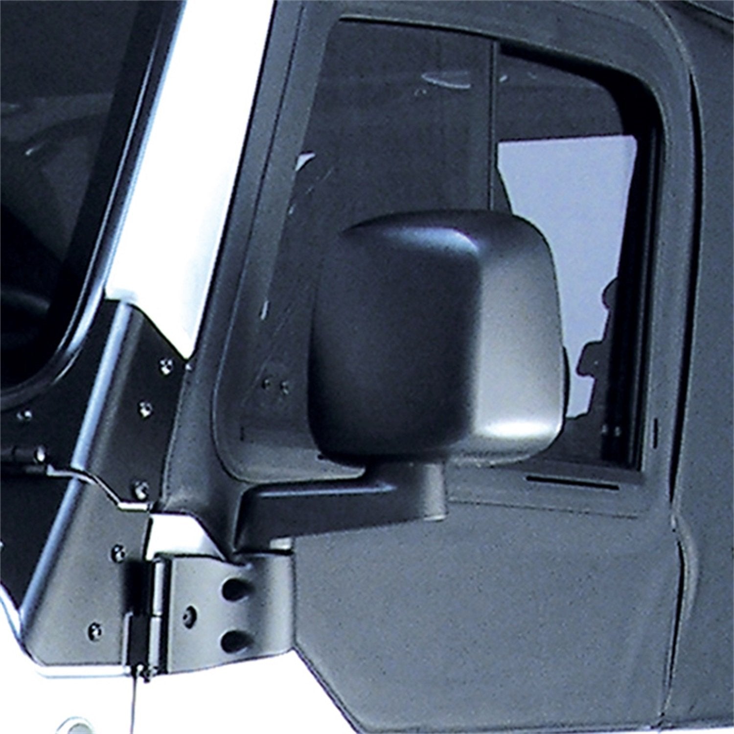 Omix-Ada | Door Mirror, Left, Black | 11002.11 | OE Reference: 55395061AB | Fits 1987-2006 Jeep Wrangler YJ/TJ