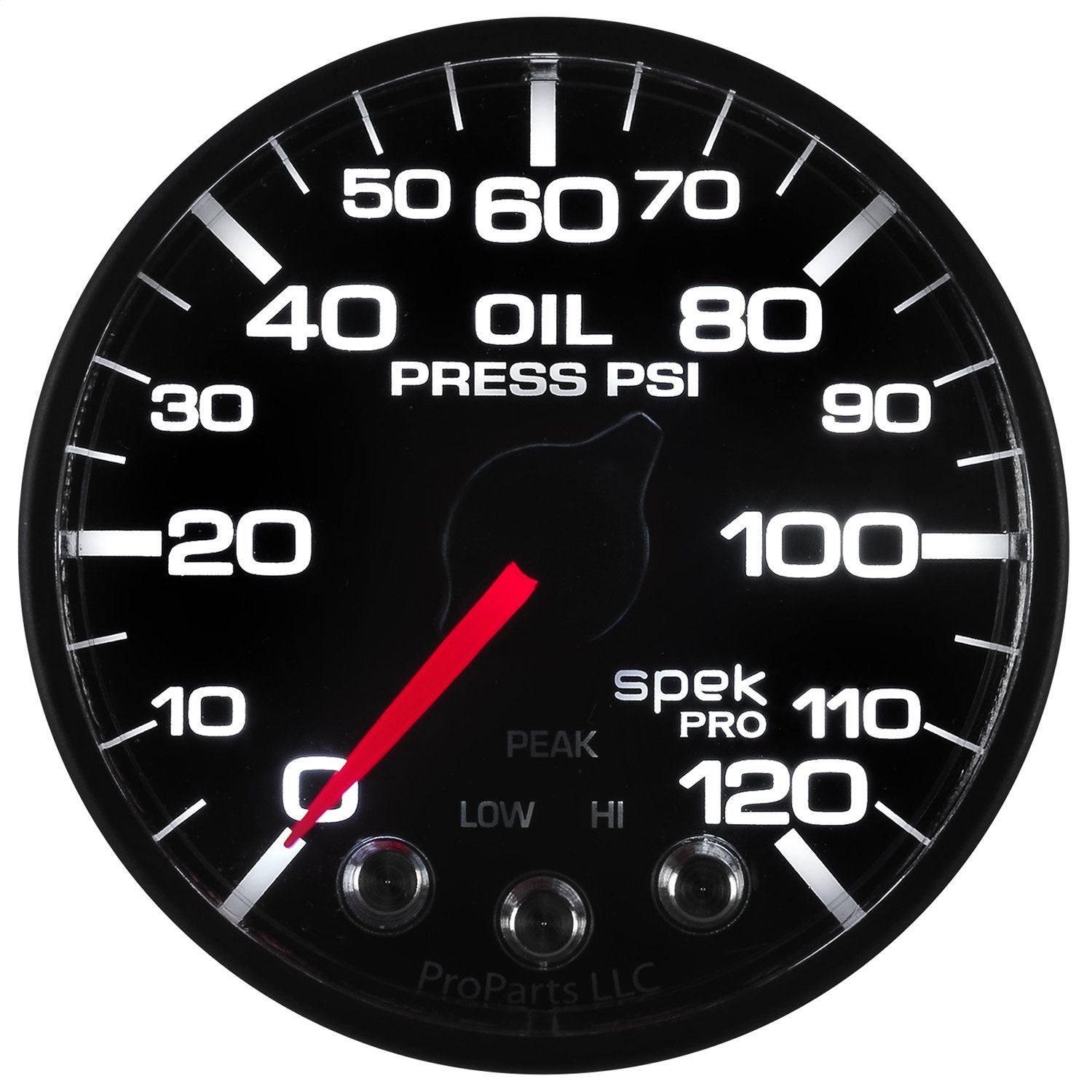 Gauge AUTO METER P525328 Oil Pressure (Spek-Pro - Nascar 2-1/16" Oil Press, 0-120 Psi, BFB, ECU, Spek)