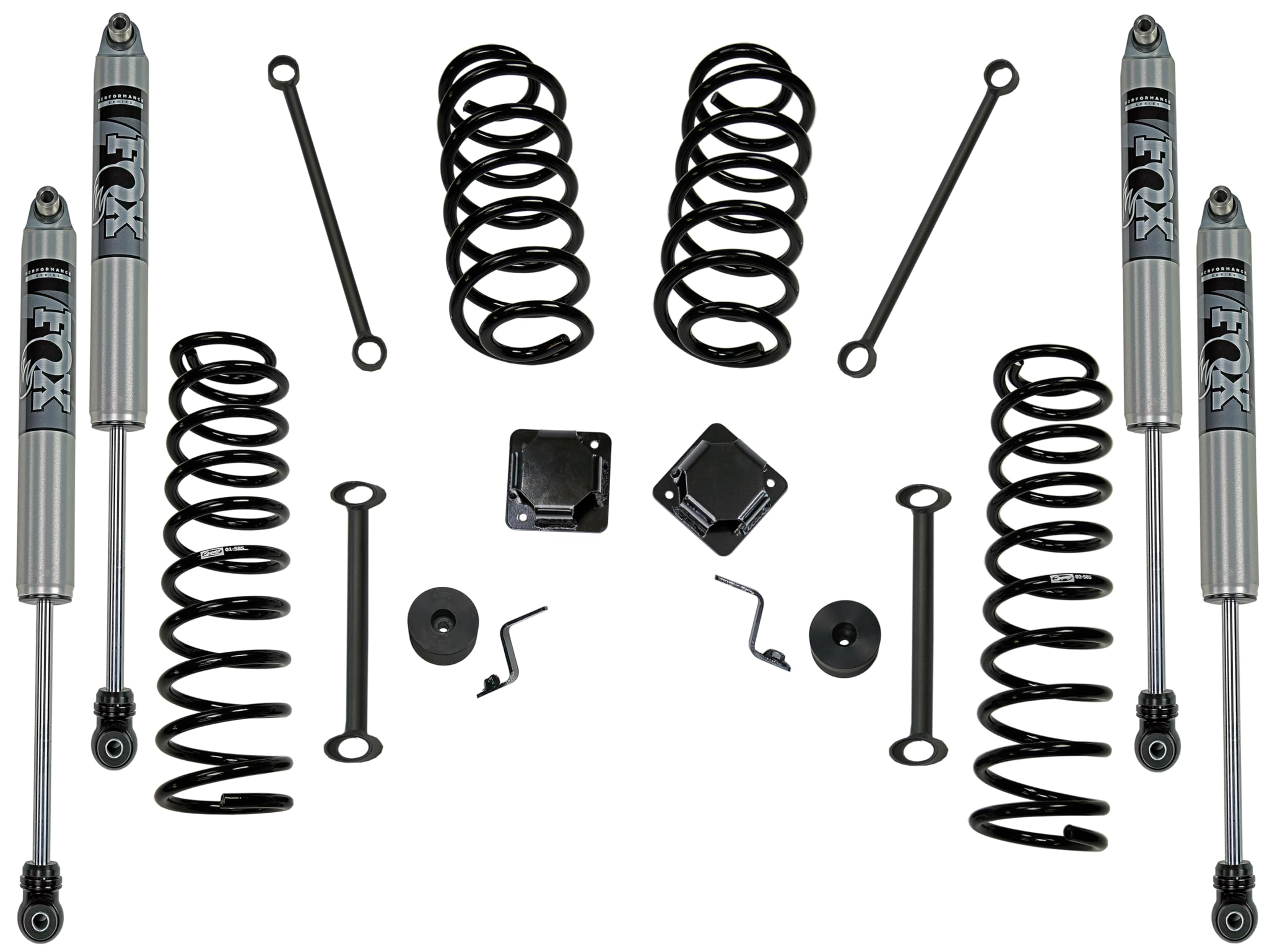 SUPERLIFT SUSPENSION RealTruck 2.5" Lift Kit for Jeep Gladiator JT | Complete Lift Kit with Front & Rear Fox 2.0 Series Shocks | K1031F | Fits 2020-2024 Jeep Gladiator JT (Does Not Fit Diesel Models)