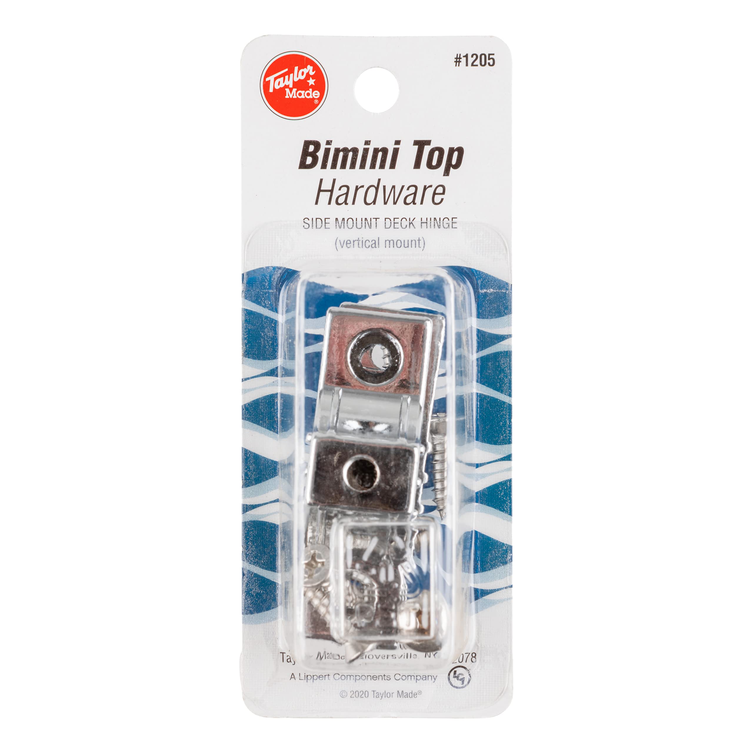 Deck Hinge TAYLOR MADE PRODUCTS Side Mount Chromed Zamk for Bimini Tops Sold in Pairs