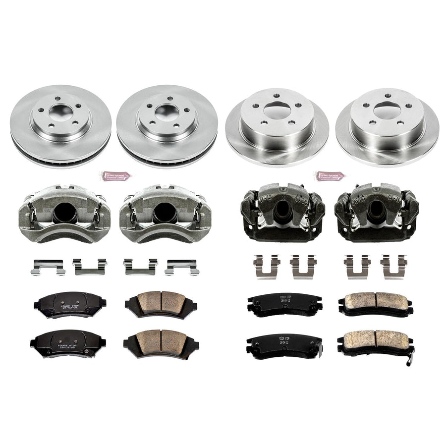 Power Stop KCOE5564 1-Click OE Replacement Brake Kit with Calipers For Chevrolet Impala 2005, Chevrolet Monte Carlo 2005 [Model Specific]