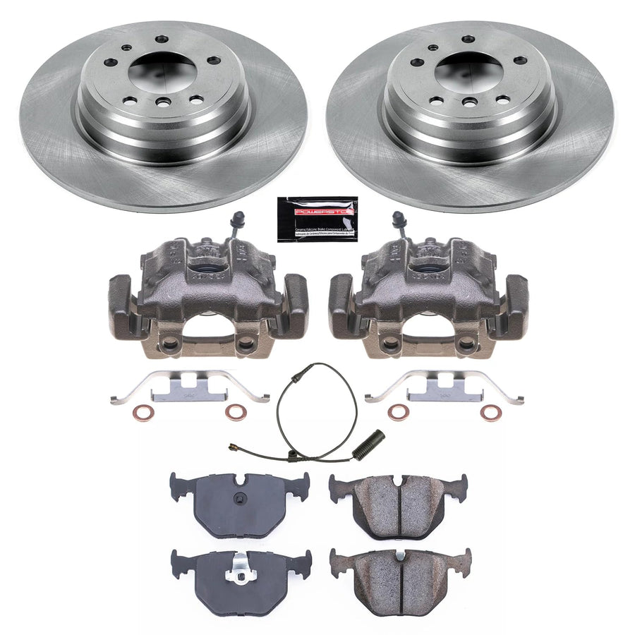 Power Stop KCOE5711 Rear Brake Kit-OE Rotors & Z17 ramic Brake Pads For BMW 740i 1995, BMW 740i 1997-2001, BMW 740iL 1995-2001 Autospecialty [Model Specific]