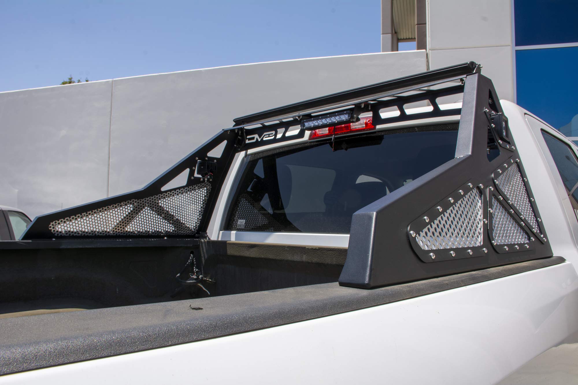 Chase Rack | DV8 Offroad | Compatible with 2500/3500 Ram Trucks | Multiple Lighting Options | Customizable Mesh | Black Finish