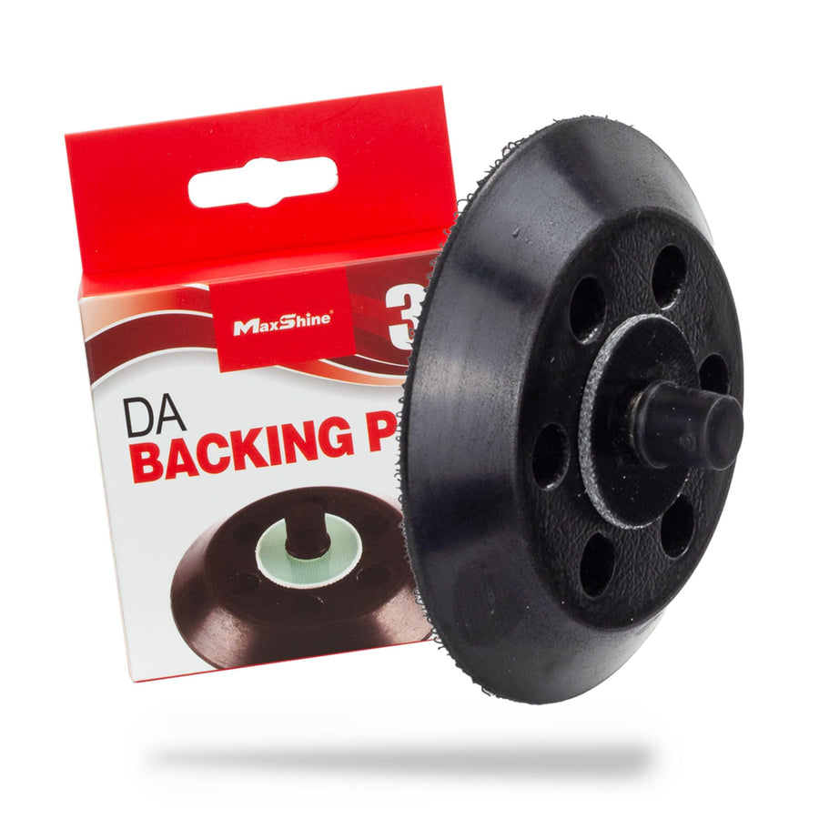 3” Maxshine Hook & Loop Dual Action Backing Plate – Universal Fit for High Speed DA Polishers 12000 OPM, Thermal Endurance, 5/16” ~ 24 Thread - Professional Detailing Accessory