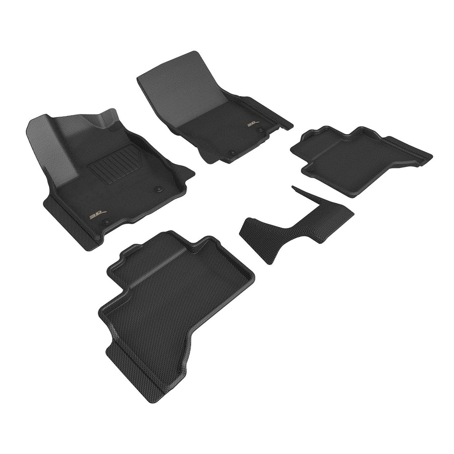 3D MAXpider Kagu Custom Fit Floor Mat (Black) Compatible with Toyota Land Cruiser 2024-2026 - Full Set