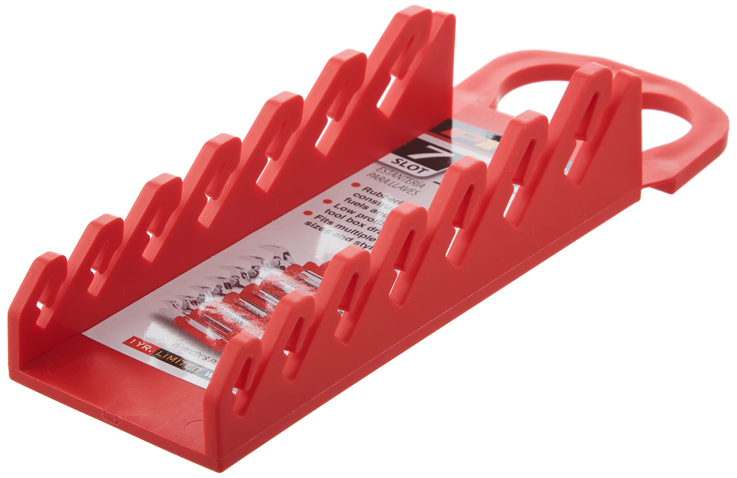 W30593 Performance Tool Rubberized Polymer Wrench Holder for SAE Sizes 5/16-Inch to 11/16-Inch - Non-Slip, Space Saving, Chemical Resistant