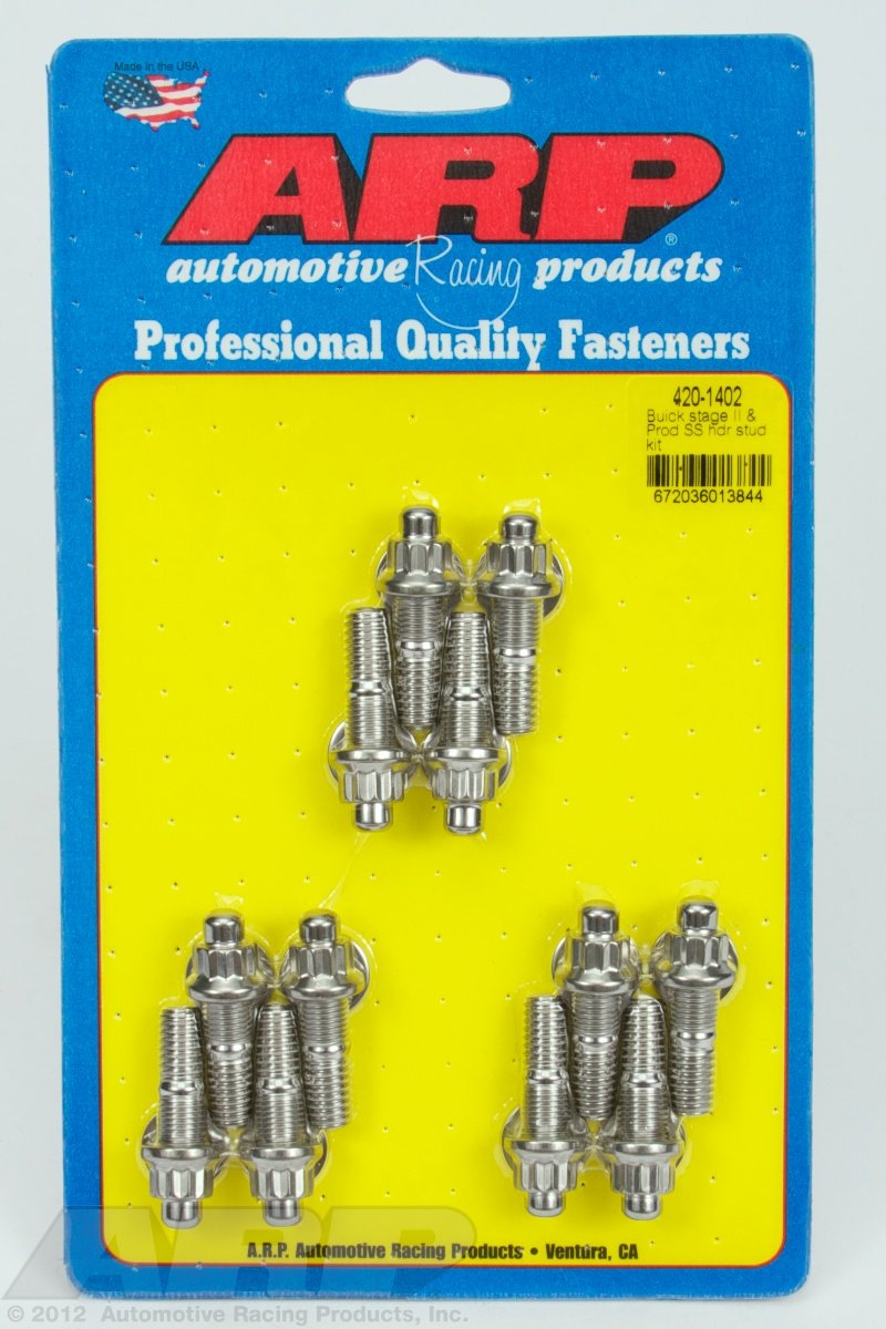 ARP 4201402 12-Point Stud Kit Stainless for 3.8L V6 Buick