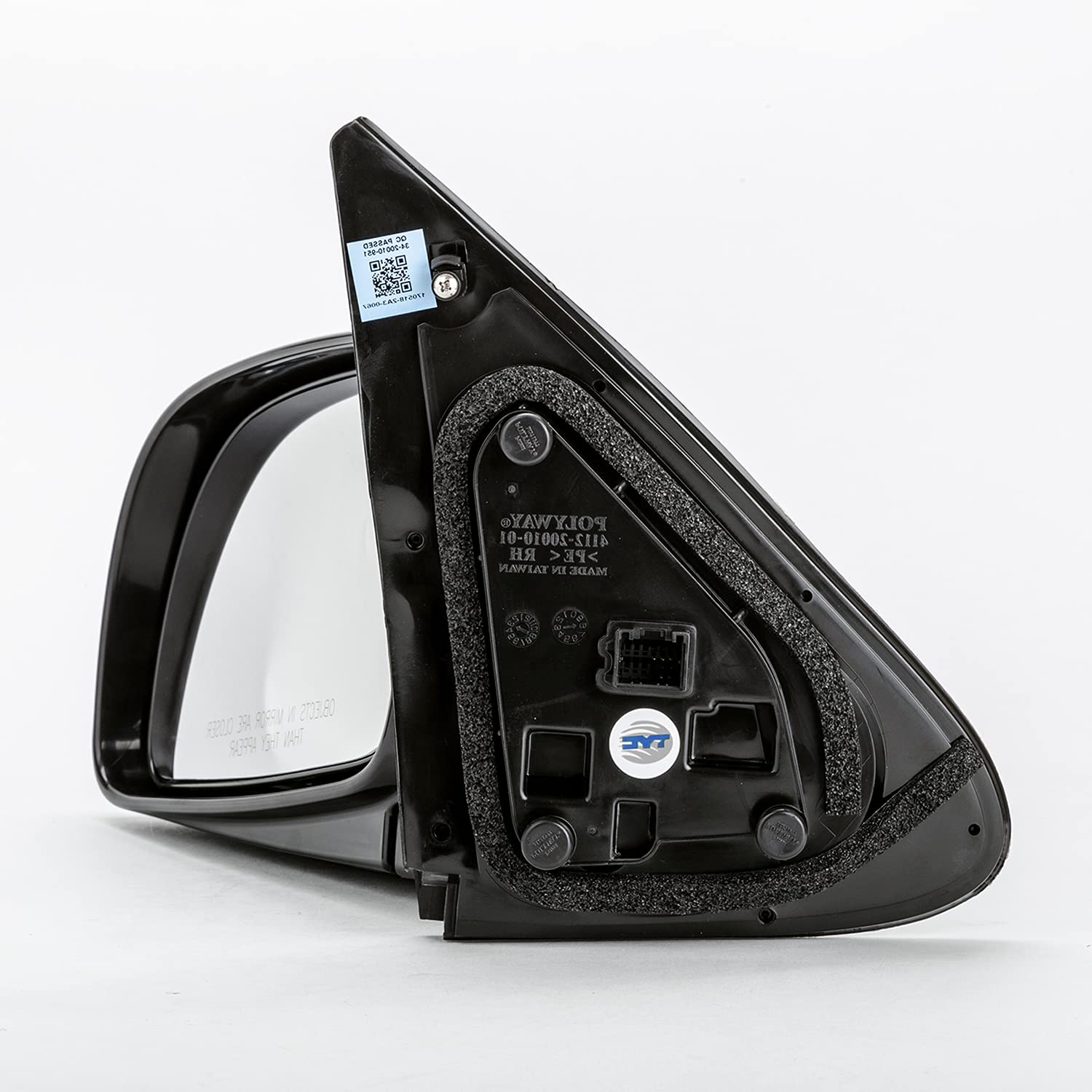Hyundai Santa Fe TYC 7750142 Heated Power Replacement Driver Side Mirror, black