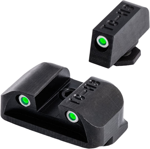 TruGlo Compact Pro Tritium Brite-Site Night Sight High Set Hunting, Tactical, Military Handgun Sight Compatible with Glock 20, 21, 29, 30, 31, and 32