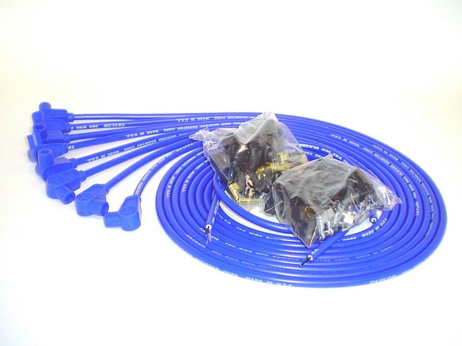 8mm Pro Wire Taylor Cable Blue Spark Plug Wire Set 70651