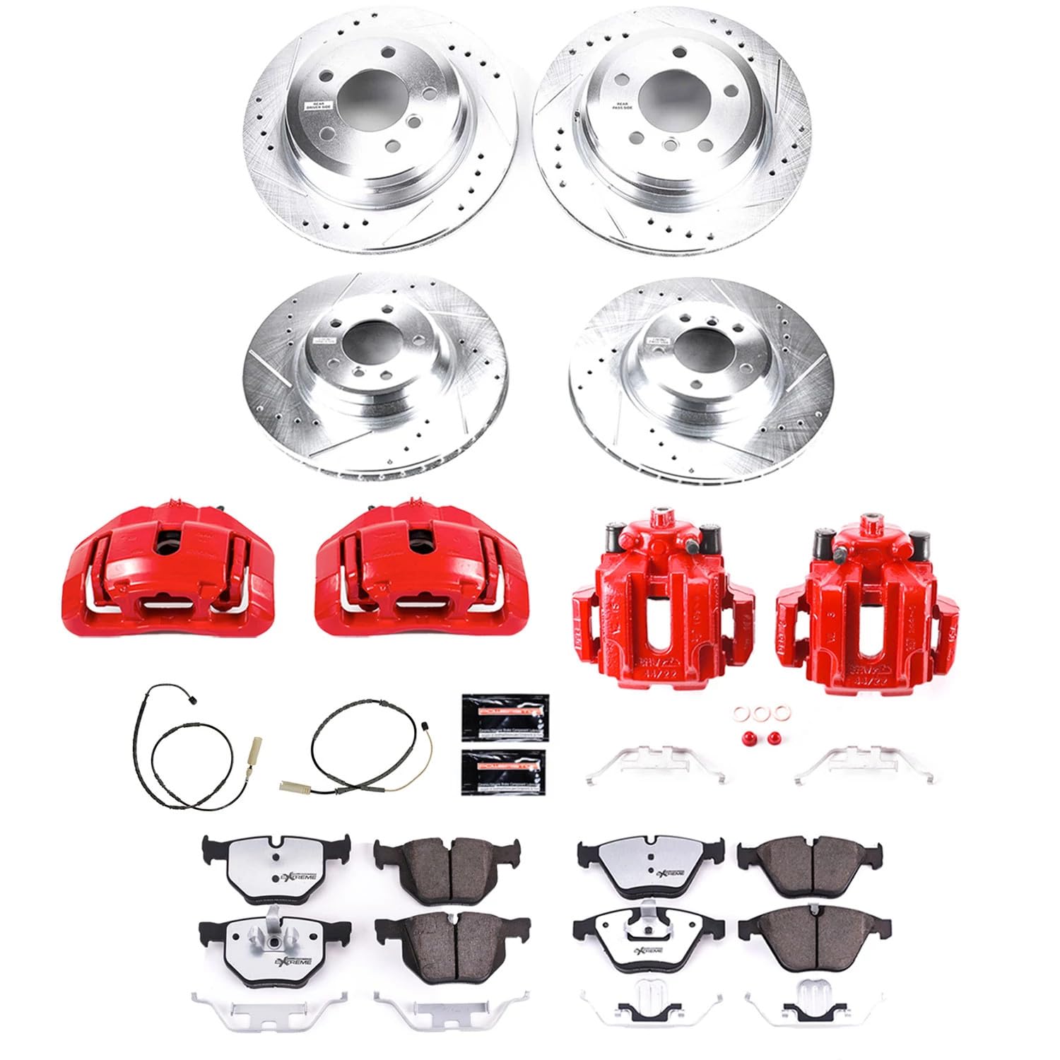 Power Stop Z26 KC6059-26 Front & Rear Brake Kit For BMW 335i xDrive 2011-2012 [Model Specific]