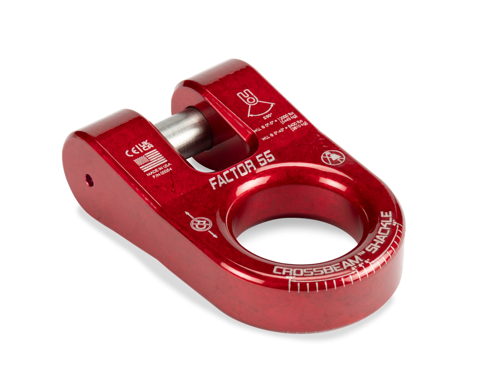 CROSSBEAM SHACKLE RED - Factor 55-00054-01