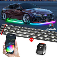 Addressable RGBW LED Rock Lights 4-Pack by XKGLOW