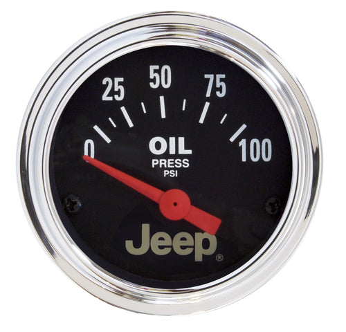 Jeep Auto Meter 880240 Electric Oil Pressure Gauge