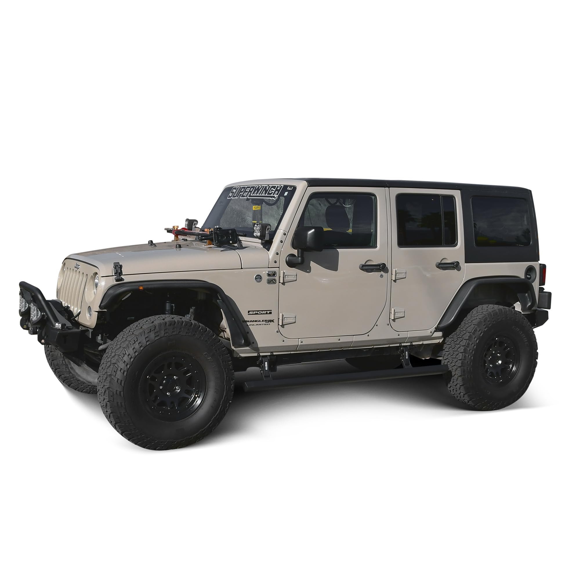 Pro-E Westin 29-23295 Power Running Boards fits 2018 Wrangler JK Unlimited 4Door Textured Black Pair