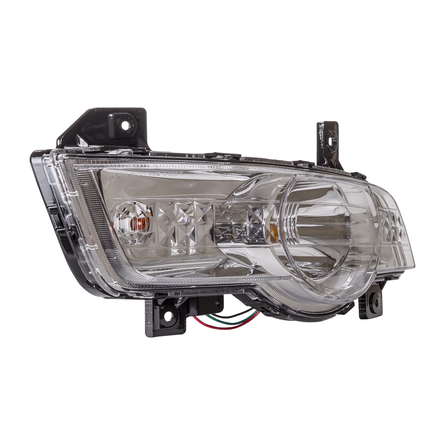 Right Turn Signal/Parking Light Assembly TYC Compatible with 2009-2012 Chevrolet Traverse