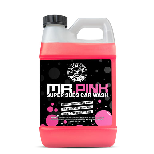 Chemical Guys Car Wash Soap Mr. Pink - 64 oz Super Suds Foaming Soap for Cannon, Blaster, or Bucket Washing - pH Balanced, Safe on Wax, Sealant, Ceramic, and Clear Coat Finishes