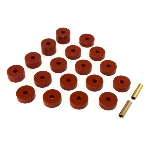 Body Mount Kit, Red | Rugged Ridge | 18351.07 | Fits 1974-1975 Jeep CJ-5 & CJ-6