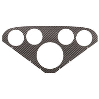 Auto Meter Carbon Fiber 2124 Silver Look Faceplate