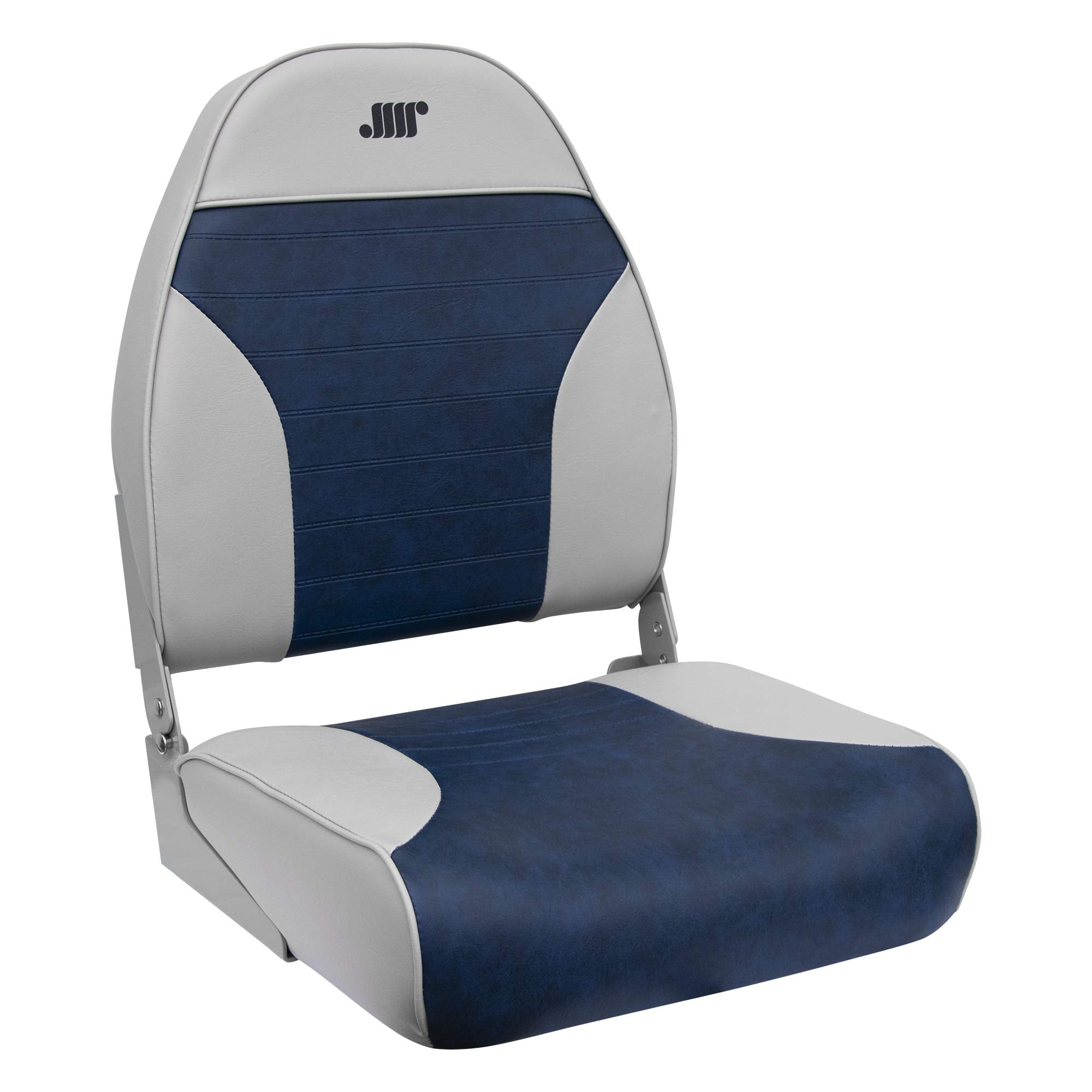 8WD588PLS-660 Wise Standard High Back Boat Seat, Grey/Navy
