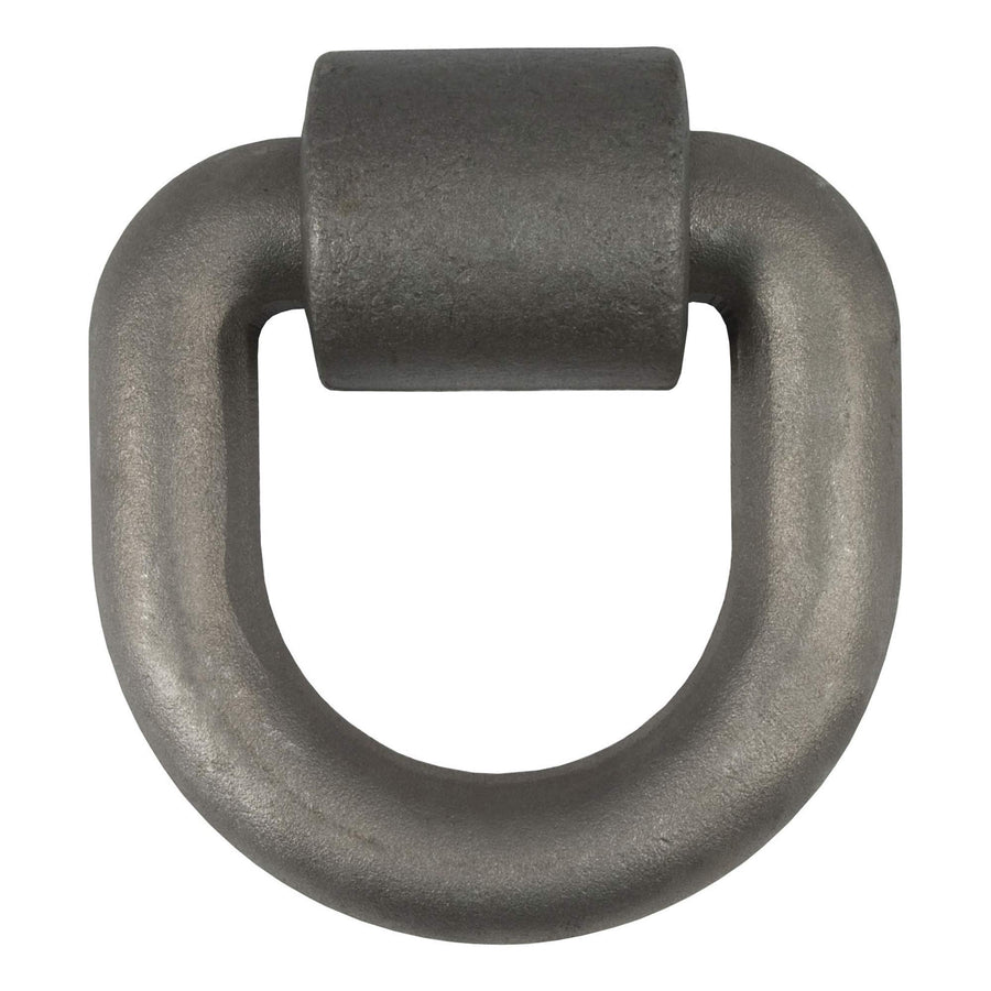 CURT 5 x 5-Inch Weld-On Trailer D-Ring Tie Down Anchor, 46,760 lbs Break Strength, Raw
