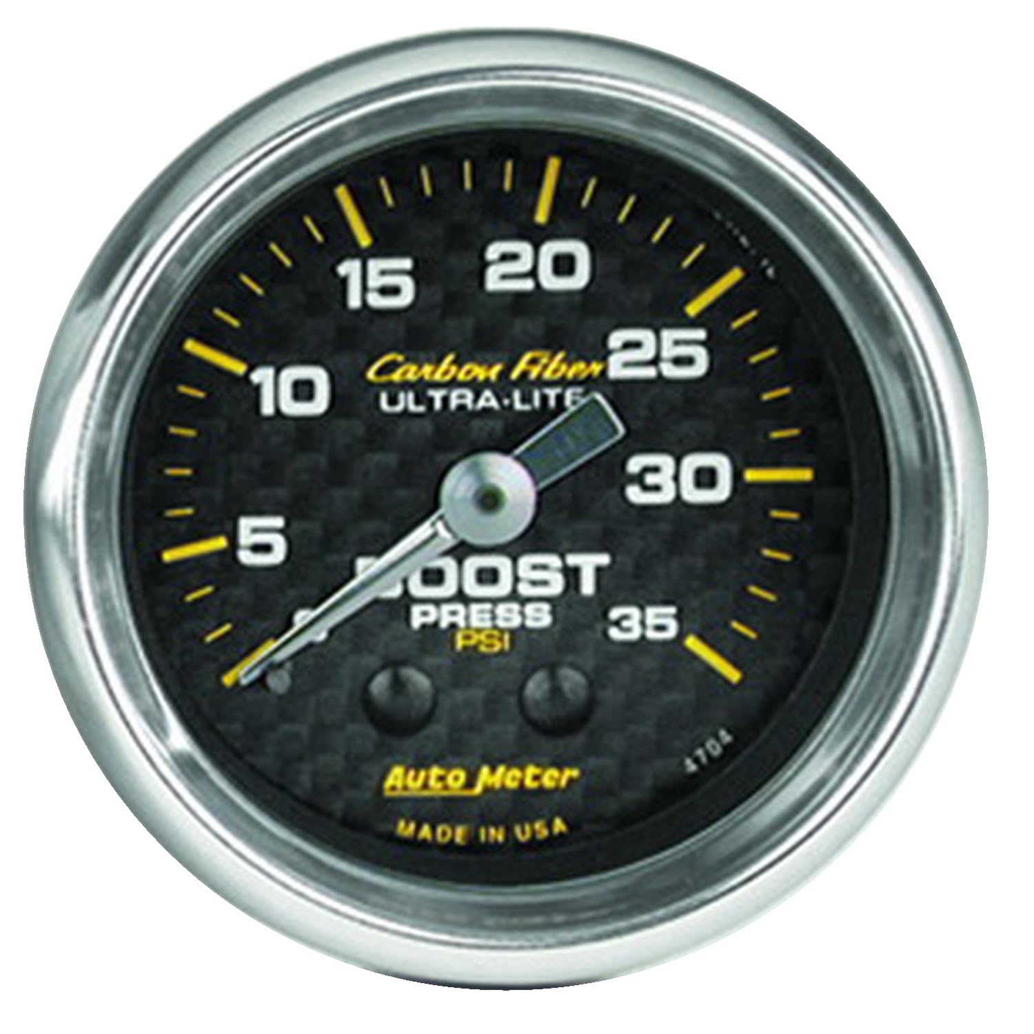 Carbon Fiber Auto Meter 4704 Mechanical Boost Gauge