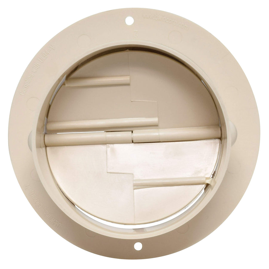 Beige Valterra A10-3349VP Rotating Heat and A/C Register with Damper (4" ID, 5-3/8" OD)