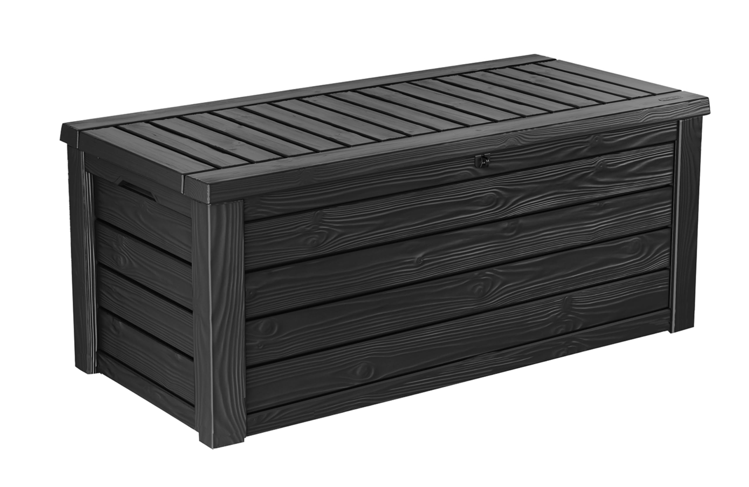 150 Gallon Keter Westwood Large Outdoor Resin Storage Box for Patio Furniture, Outdoor Cushions, Garden Tools and Pool Floats, Dark Grey