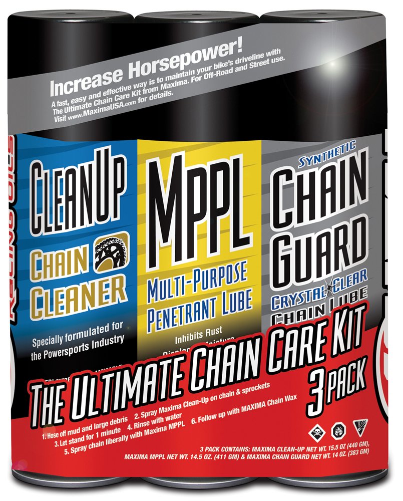 Ultimate Chain Care Combo Kit Maxima Syn 3-Pack Aerosol