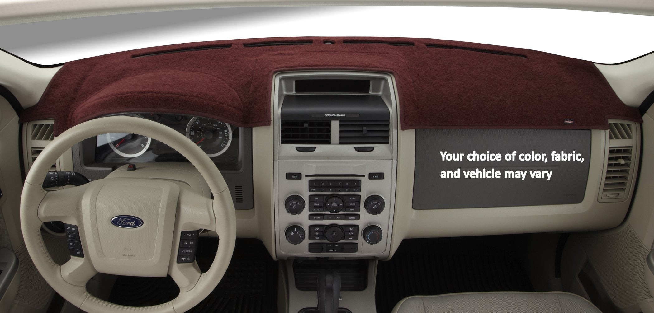 Chevrolet and GMC DashMat Original Dashboard Cover (Premium Carpet, Claret)