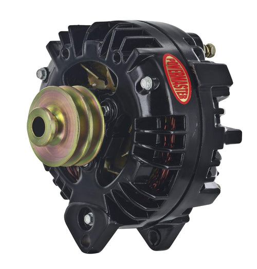 Alt Chrysler Powermaster Black 100A 2V Pulley Squareback 1-Wire