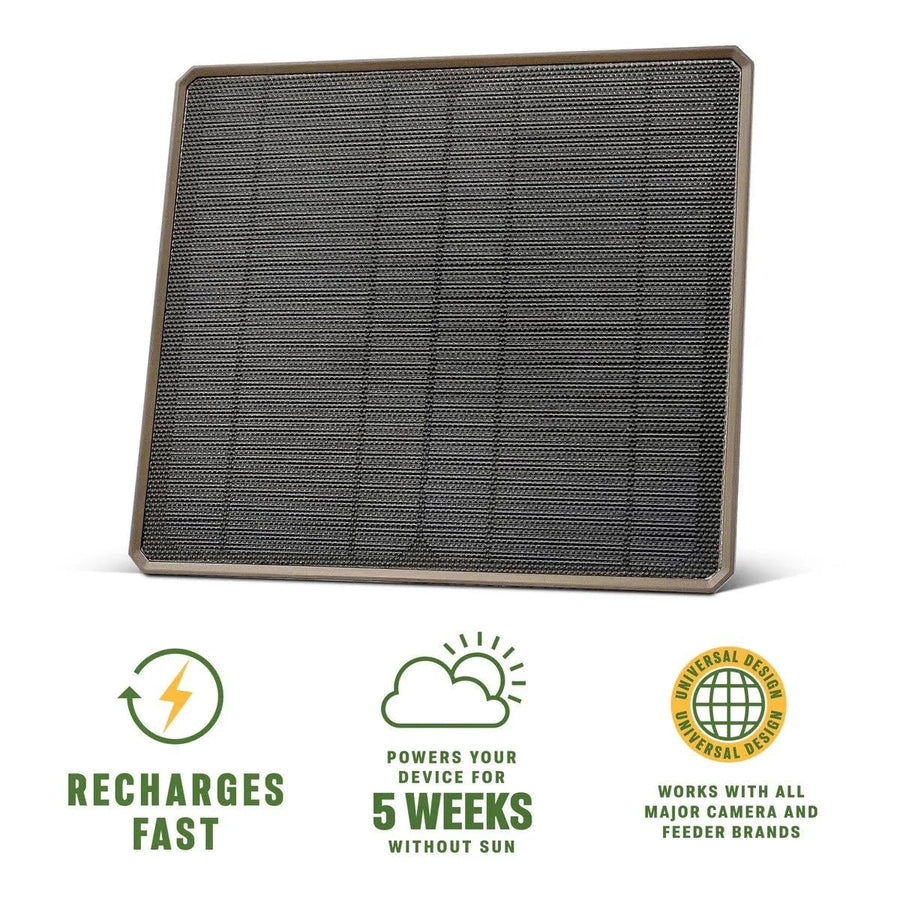 Moultrie Solar Panel + Power Pack Universal, 10W, for Edge Series Cellular Trail Cameras - Uninterrupted Power, 3X Power, Easy Mounting