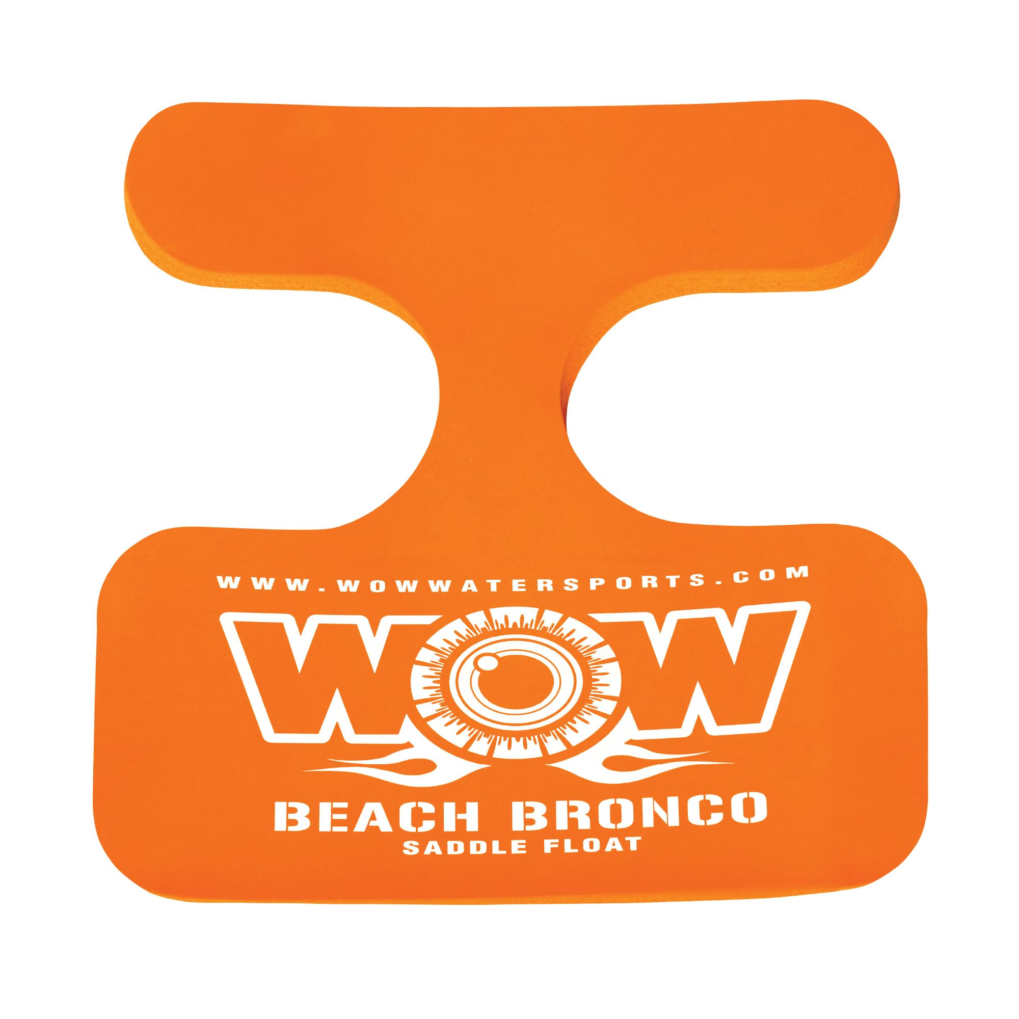 Foam Water Saddle Float - WOW Sports for Kids & Adults - 1 Person Pool Seat - Whale Tail - Pool Party Accessory - Orange