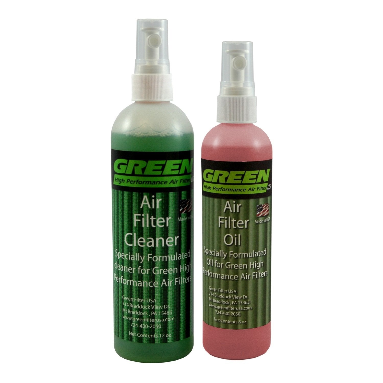 Red Green Filter 2801 High Performance Air Filter Recharge Oil and Cleaner Kit