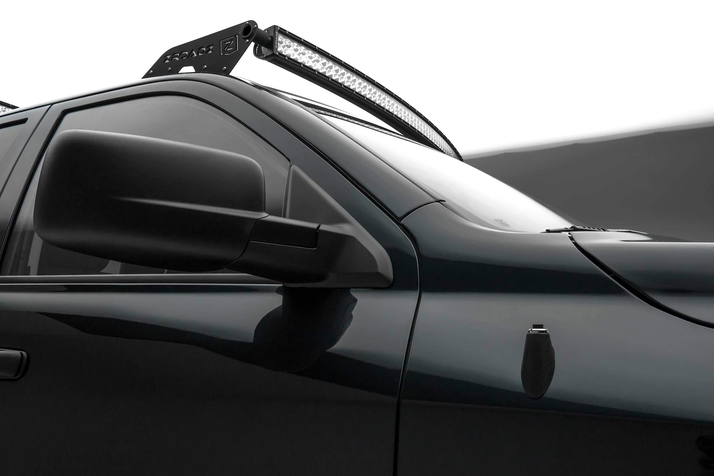 ZROADZ LED Mounting Bracket Front Roof - Compatible w/ 2009-2018 Dodge Ram - to Mount (1) 50 Inch ZROADZ or similar style Curved LED Light Bar (Not Included) - PN #Z334521