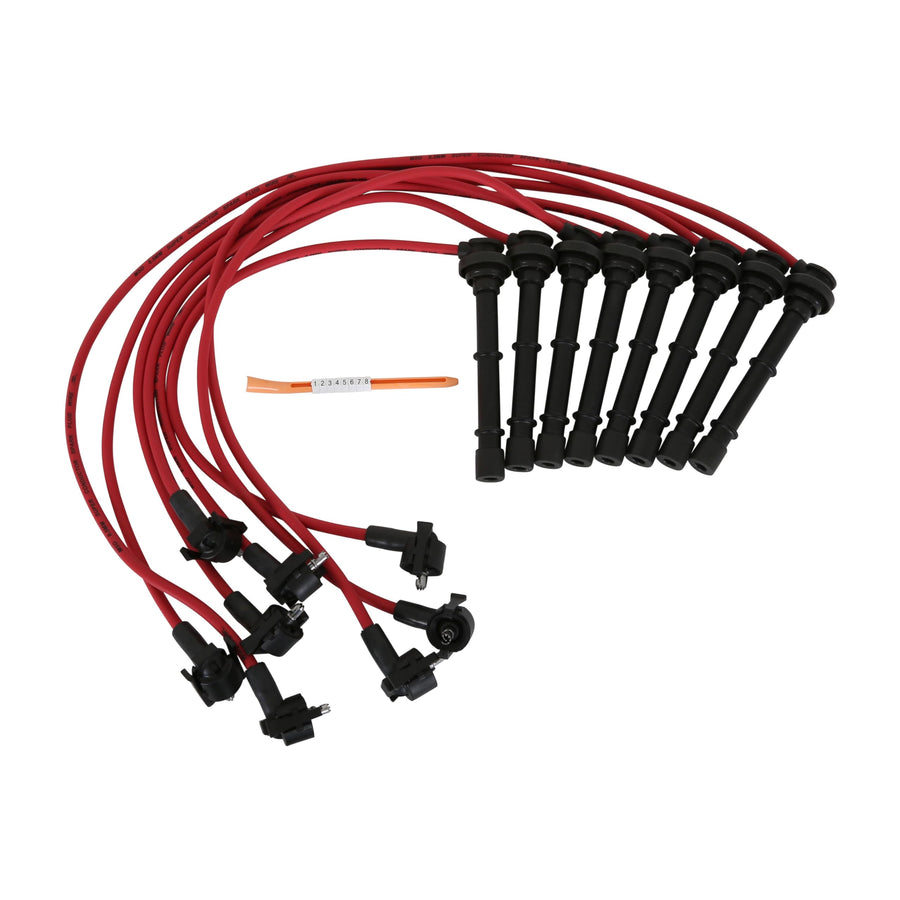 Super Conductor MSD 32219 Spark Plug Wire Set, Red