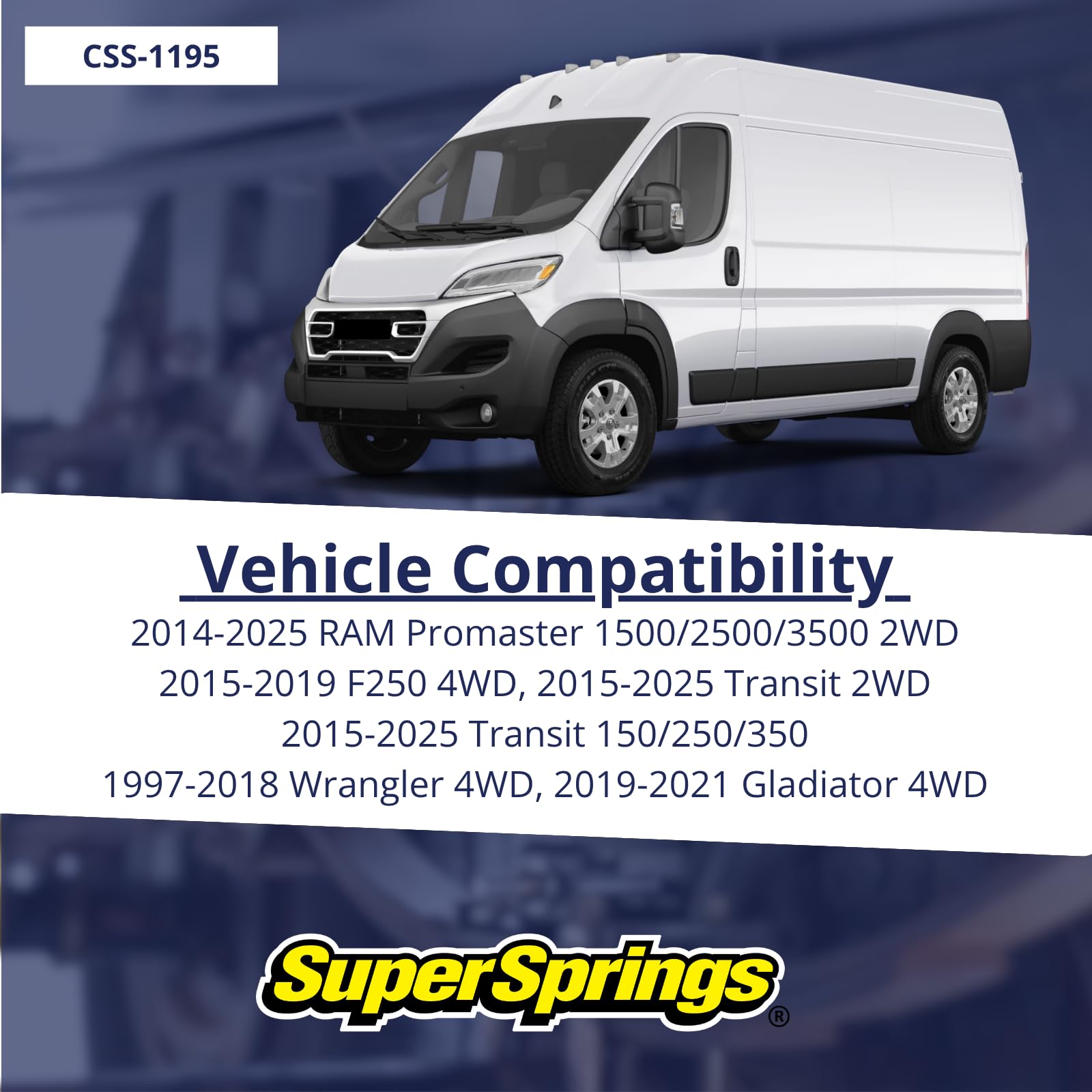 CSS-1195 SuperSprings | SumoSprings Coil for various applications | 1.95 inch inner wall height, Black