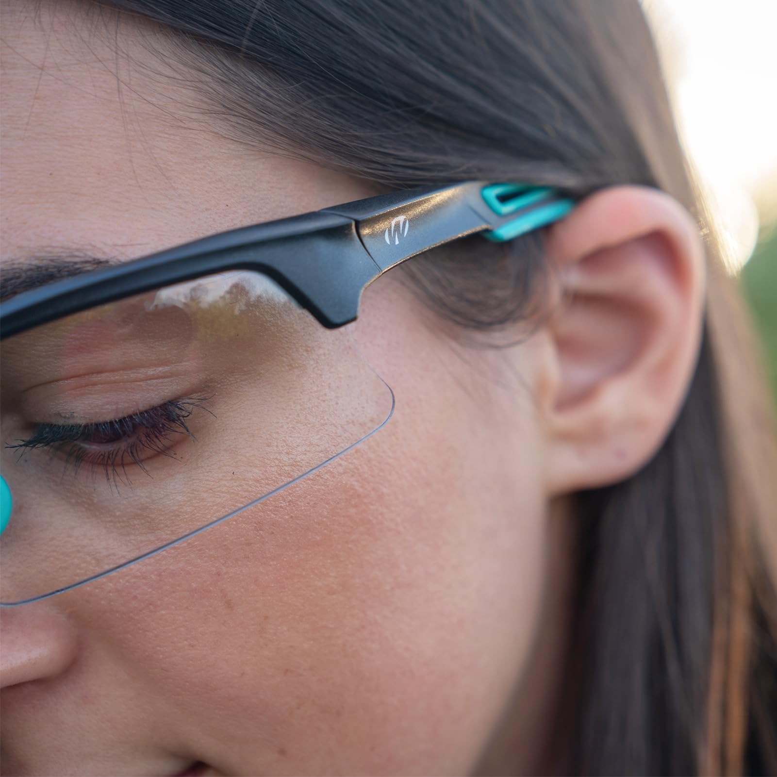 Walker's Teal Unisex Impact Resistant Sport Glasses | Durable Non-Slip Rubberized Frame UV Protection Shooting Outdoor Sports Glasses w/ Clear Lenses