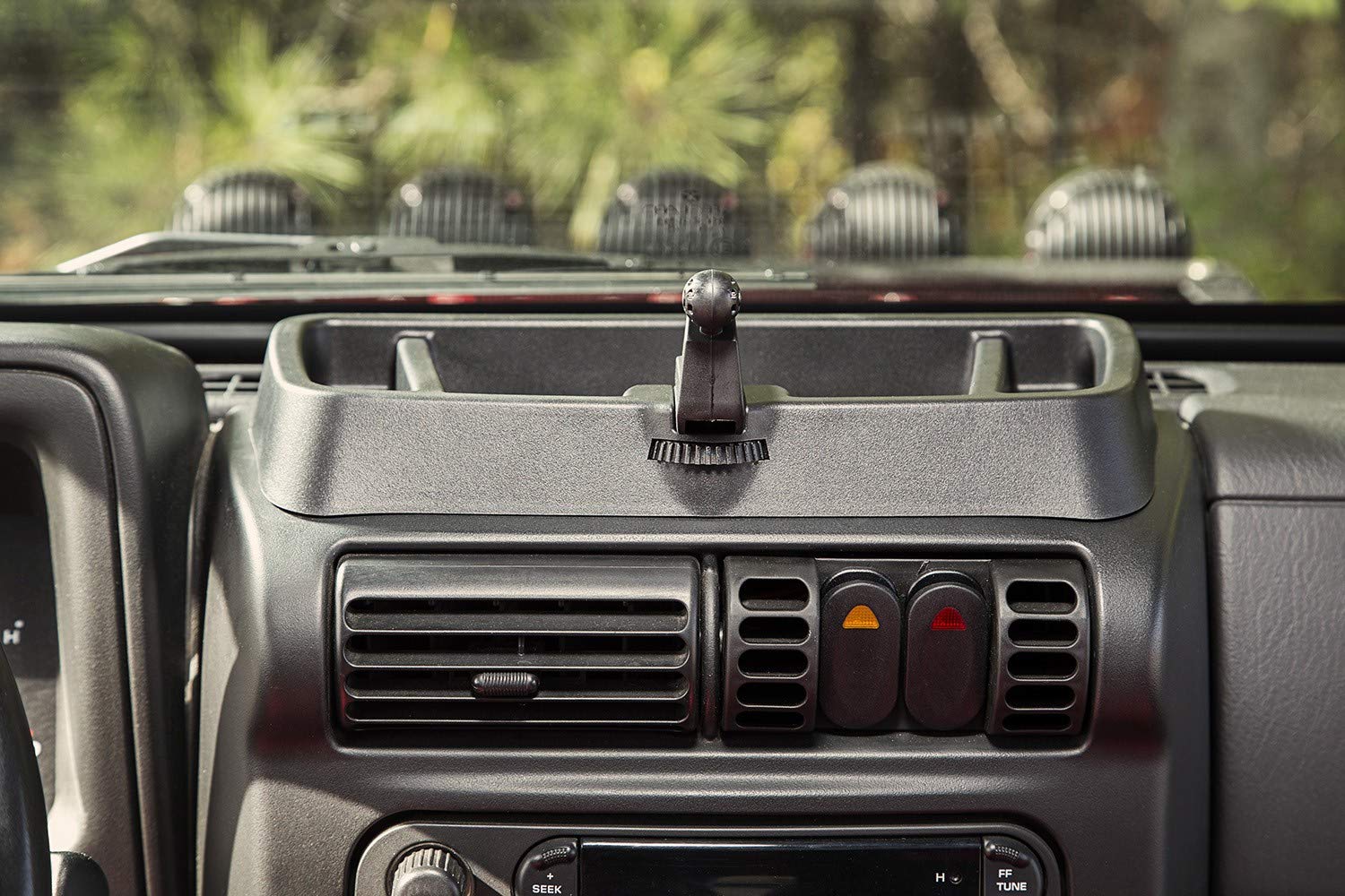 Rugged Ridge Multi-Mount Dash for Jeep Wrangler TJ/LJ | Thermoplastic Olefin (TPO), Black | 13551.18 | Fits 1997-2006 Jeep Wrangler TJ/LJ