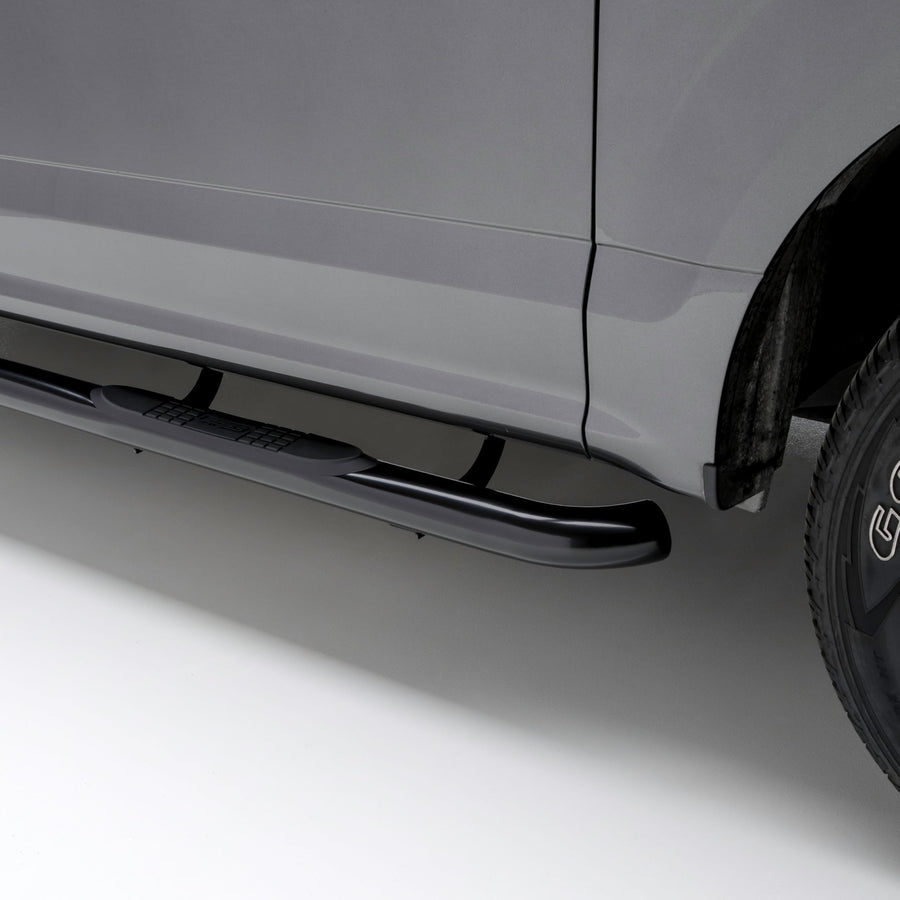 3-Inch Round Black Steel ARIES Nerf Bars, No-Drill, Fits Select Toyota 4Runner