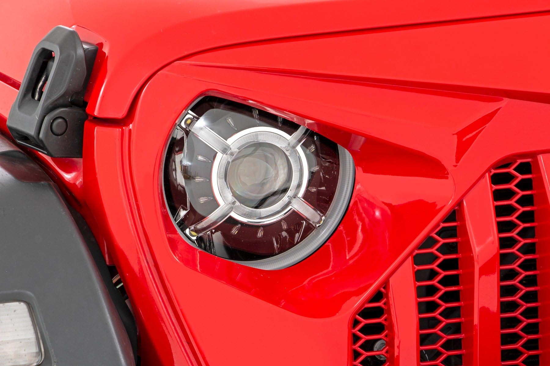 9" Rough Country DRL LED Halo Headlights for Jeep JL/JLU/Gladiator - RCH5300