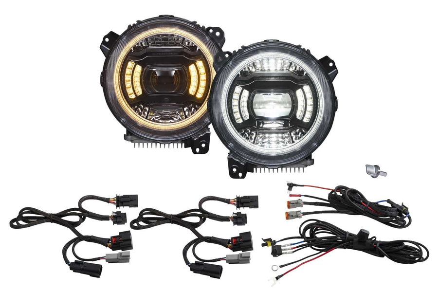 Diode Dynamics LED Elite Headlights compatible with Jeep JL Wrangler 2018-2026, Elite Max