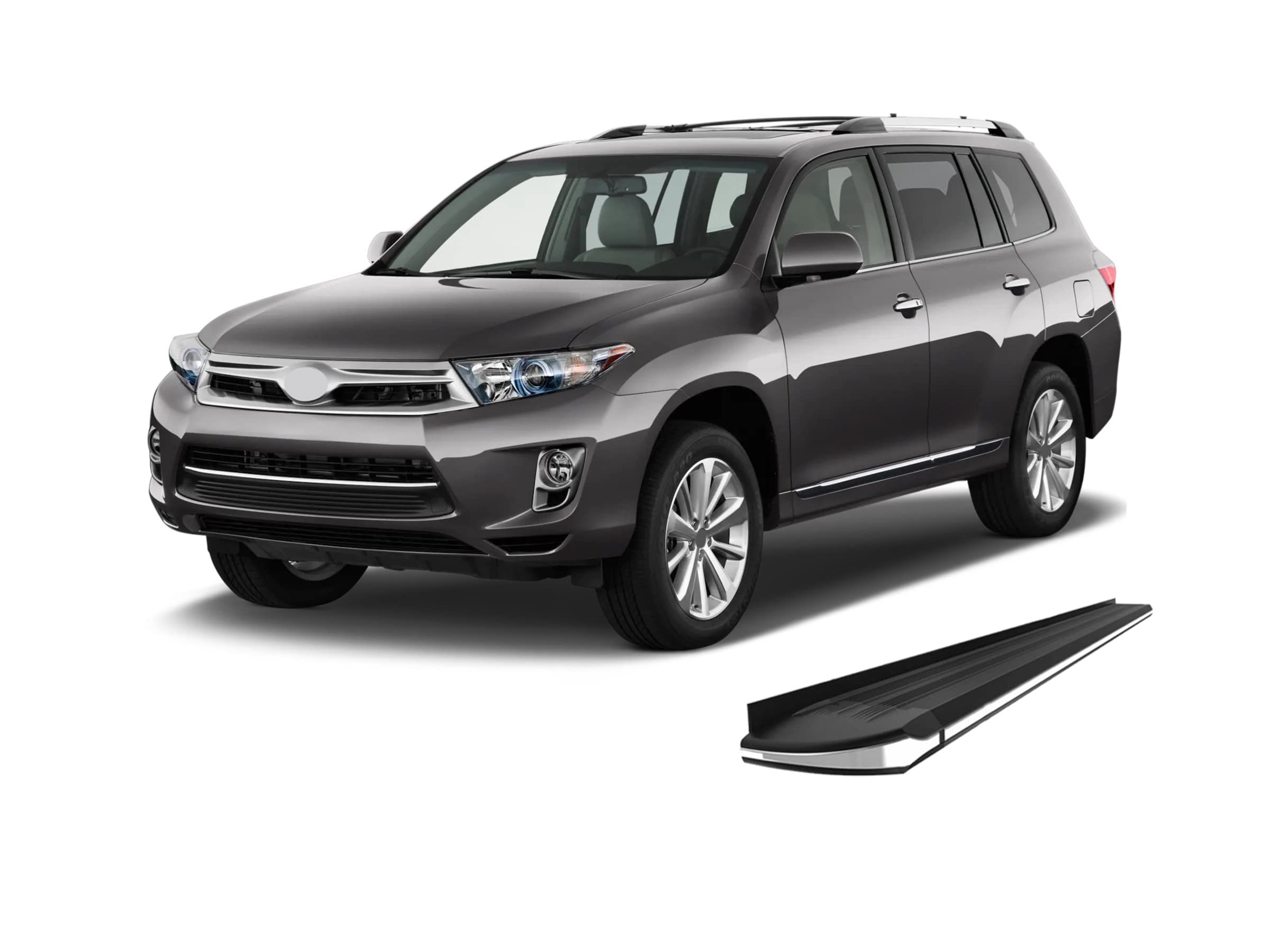 Exceed Black Horse Running Boards Compatible with 2008-2013 Toyota Highlander-EX-TYHG