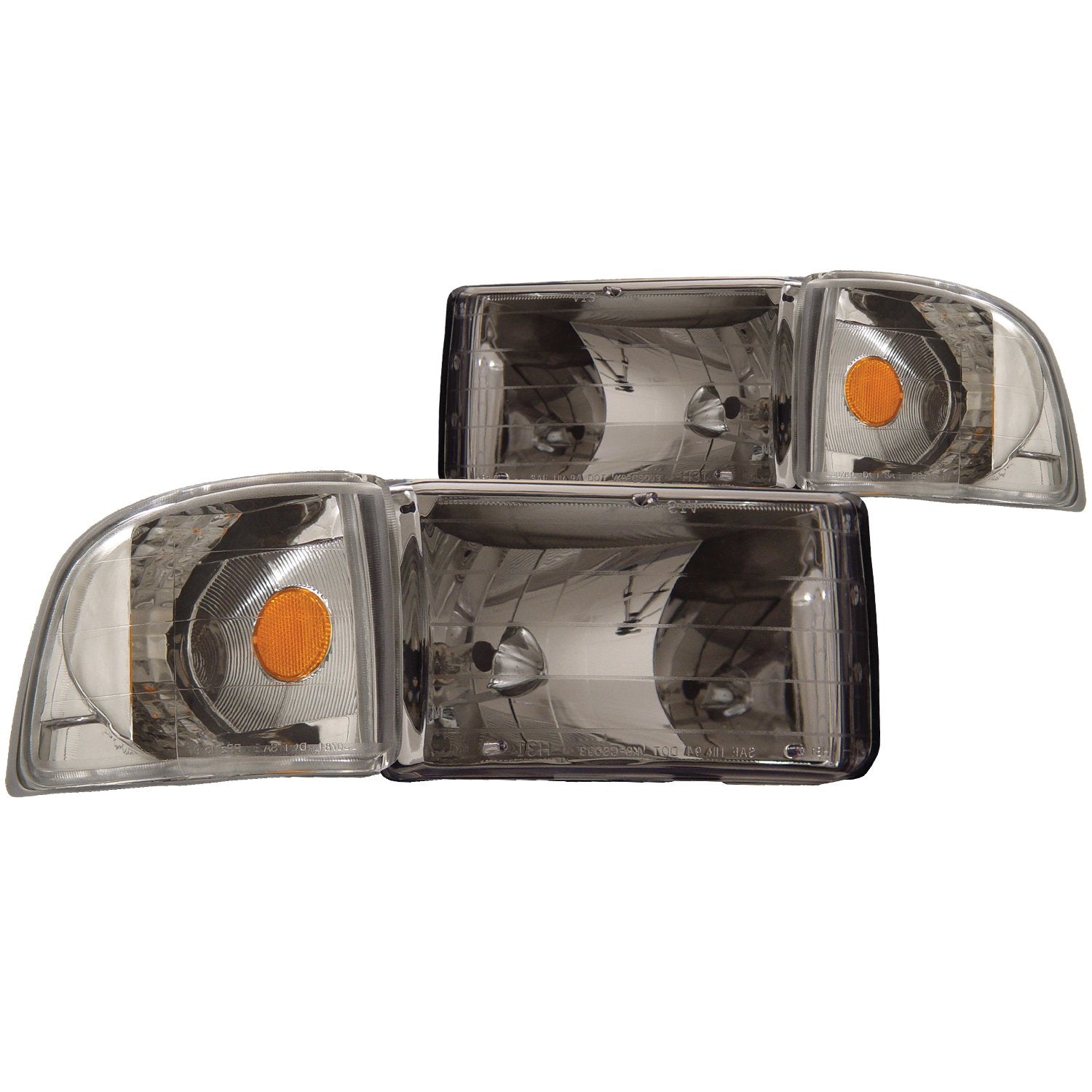 Dodge Ram ANZO USA 111068 Crystal Chrome with Corner Headlight Assembly - (Sold in Pairs)