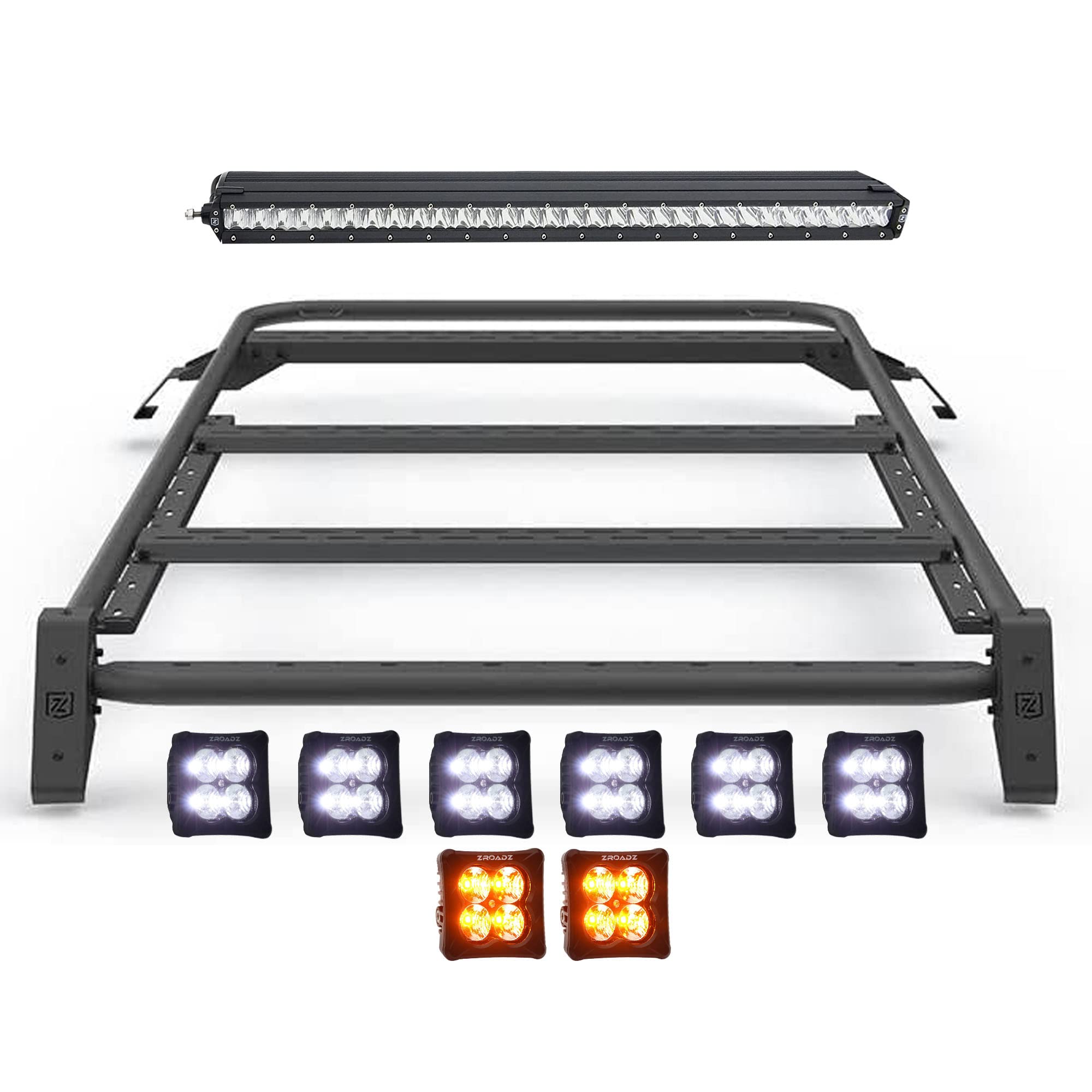 ZROADZ Roof Rack Z845221 2021-2022 Ford Bronco Black