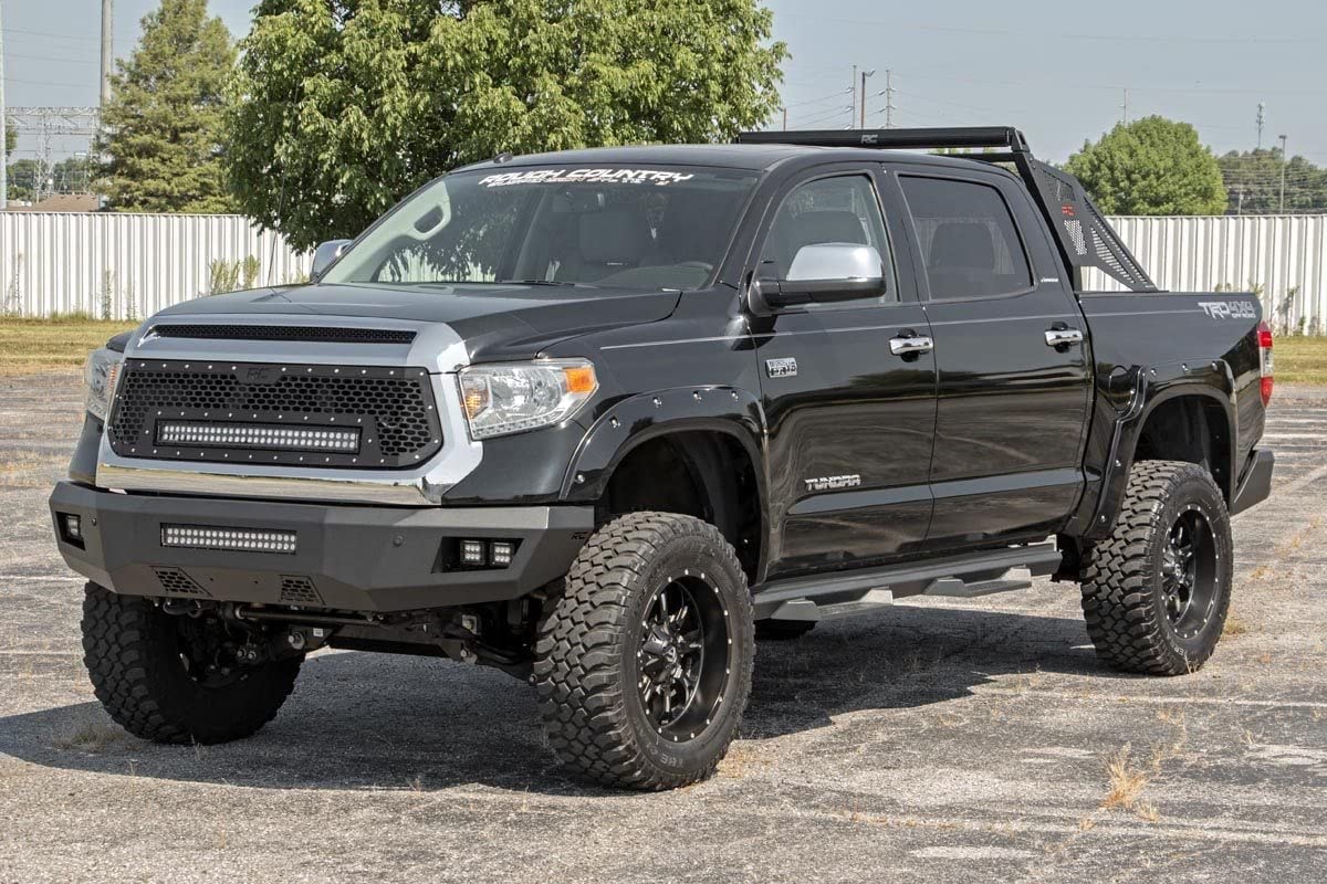 Rough Country LED Mesh Grille Insert w/White DRL for 2014-2017 Tundra - 70225