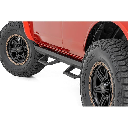 Rough Country Aluminum SRL2 Side Steps for Ford Bronco (2021-2025) 4-Door - Modular Running Boards with Adjustable Step Placement
