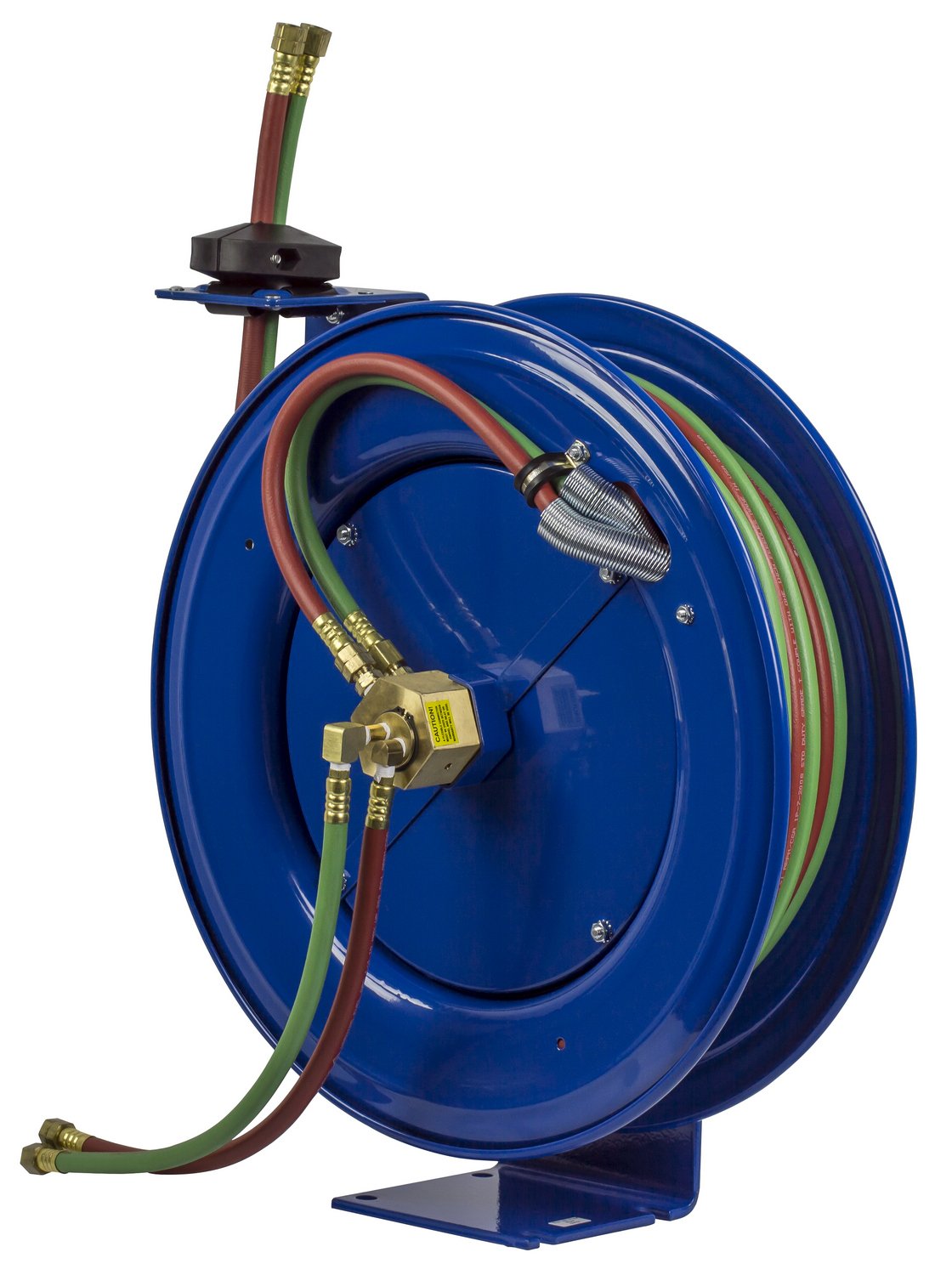 Coxreels Welding Industrial Reel with Oxygen-Acetylene Dual Hose, Model# SHW-N-150, 1/4" Hose ID, Blue, 50' Length